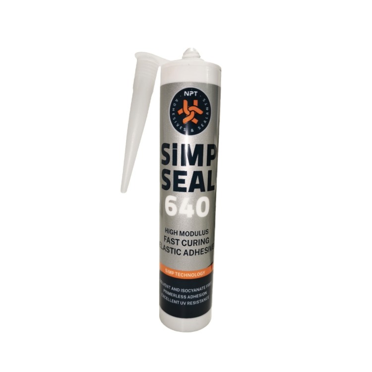 1 - SIMP-SEAL 640 Weißes Klebedichtmittel, 290 ml, UV-beständig, für Wohnmobile, Boote, überstreichbar